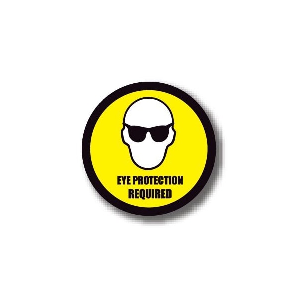 Ergomat 30in CIRCLE SIGNS - Eye Protection Required DSV-SIGN 900 #0125 -UEN - main